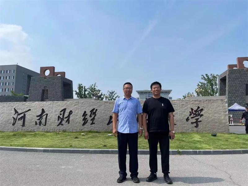 tyc122cc太阳成集团赴河南财经政法大学经济管理实验教学中心调研