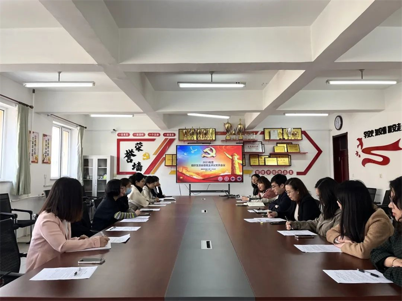 tyc122cc太阳成集团党总支组织各党支部召开2022年度组织生活会和开展民主评议党员工作